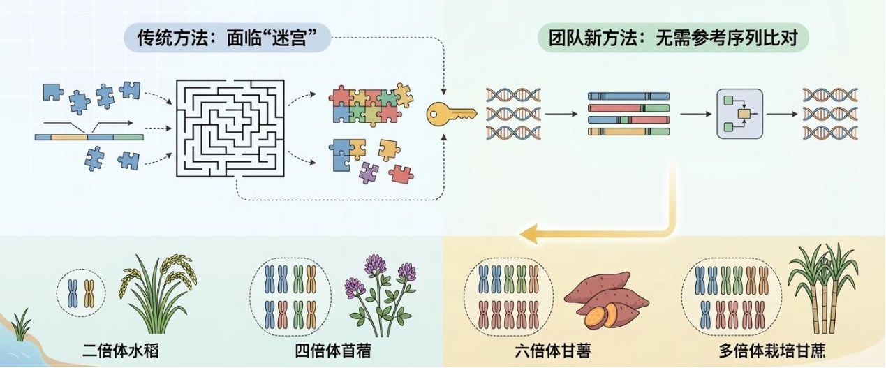 绕过比对迷宫 新算法揭秘多倍体基因组
